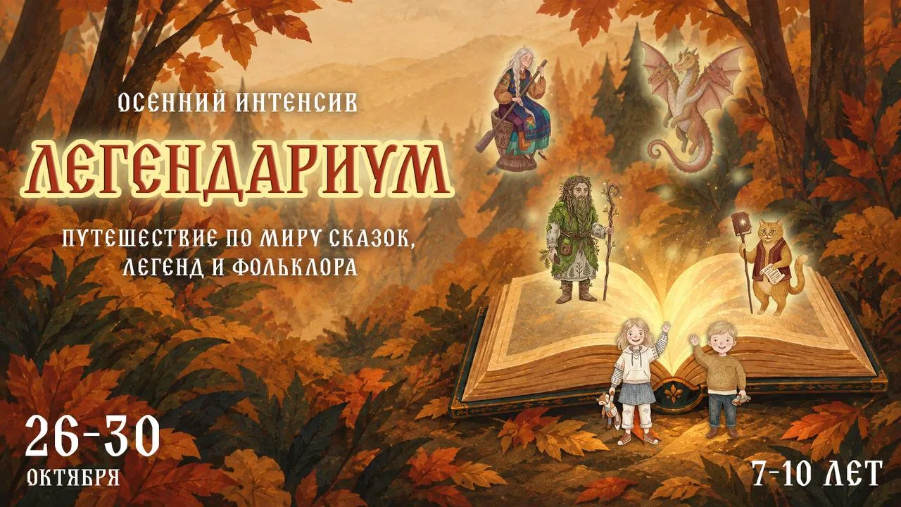 🍂Впервые в Культурном пространстве «Зодчие» — осенний творческий интенсив «Легендариум»!