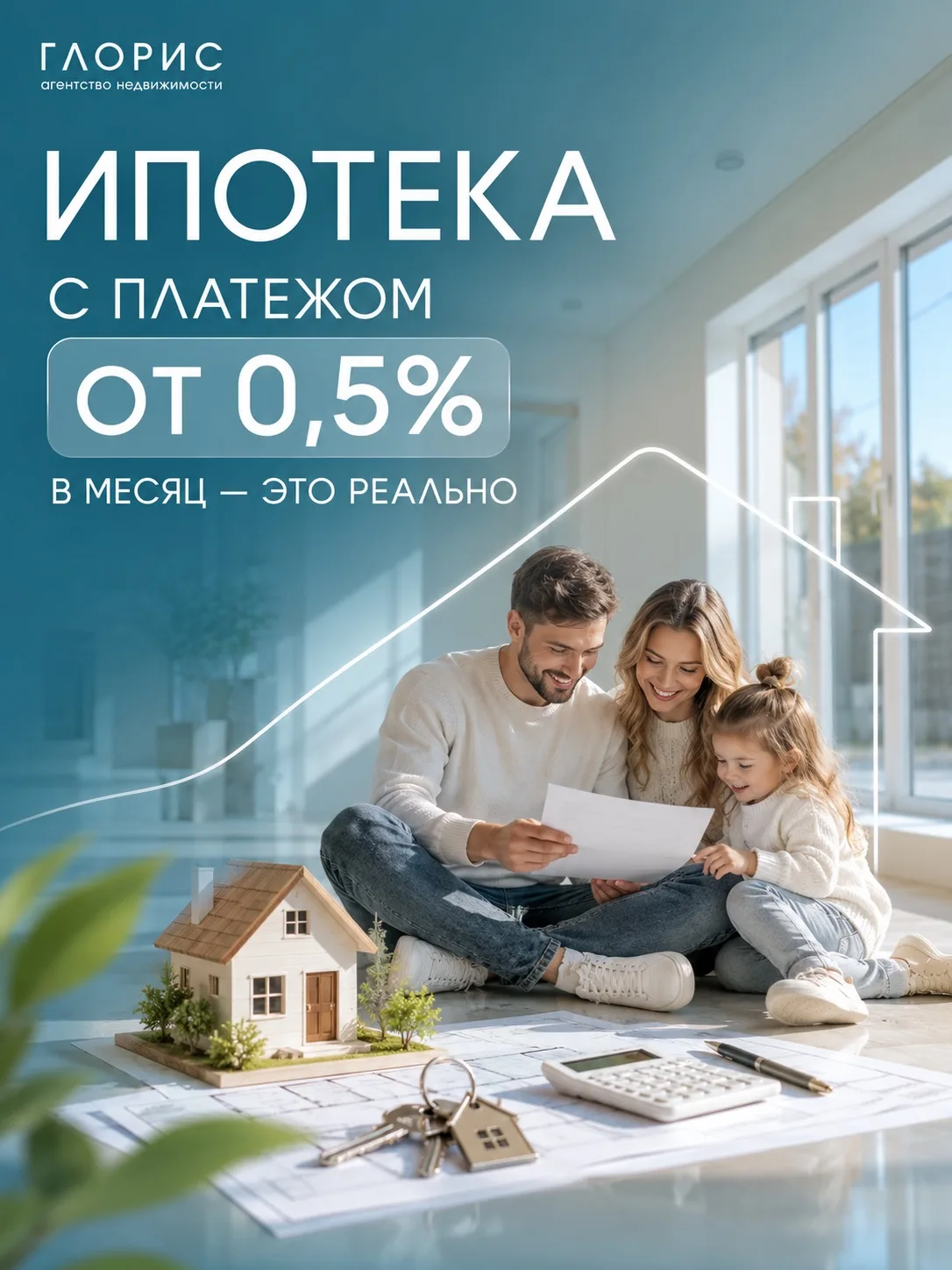 Ипотека с платежом от 0,5% в месяц — это реально.

Сейчас на рынке появилась программа для новострое