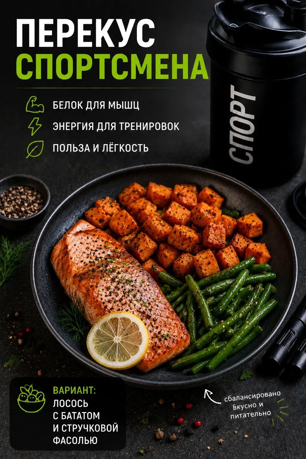 🐟 Полезный и вкусный обед для спортсменов 🏃‍♂💪

Сбалансированное питание помогает спортсменам под