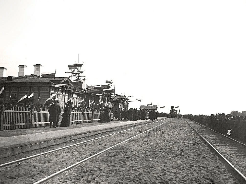 Кашин. Открытие железной дороги Санково-Кашин. 20 сентября 1898 года.