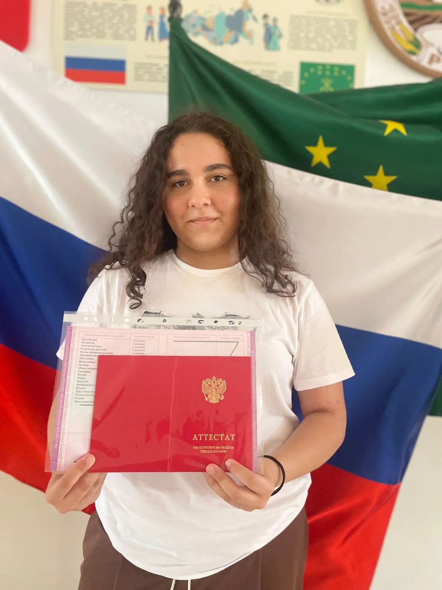 От всей души поздравляем Мурадян Эвелину, ученицу 9 «Б» класса, с заслуженным красным аттестатом!

Т