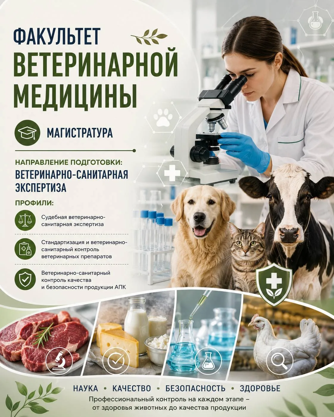 Хочешь стать экспертом в области качества и безопасности продукции АПК?

🔬 Изучай современные метод
