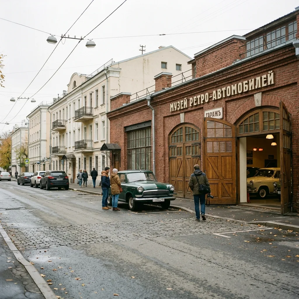 ✨ Мэр Москвы открыл долгожданный Музей транспорта в историческом здании гаража Мельнико...