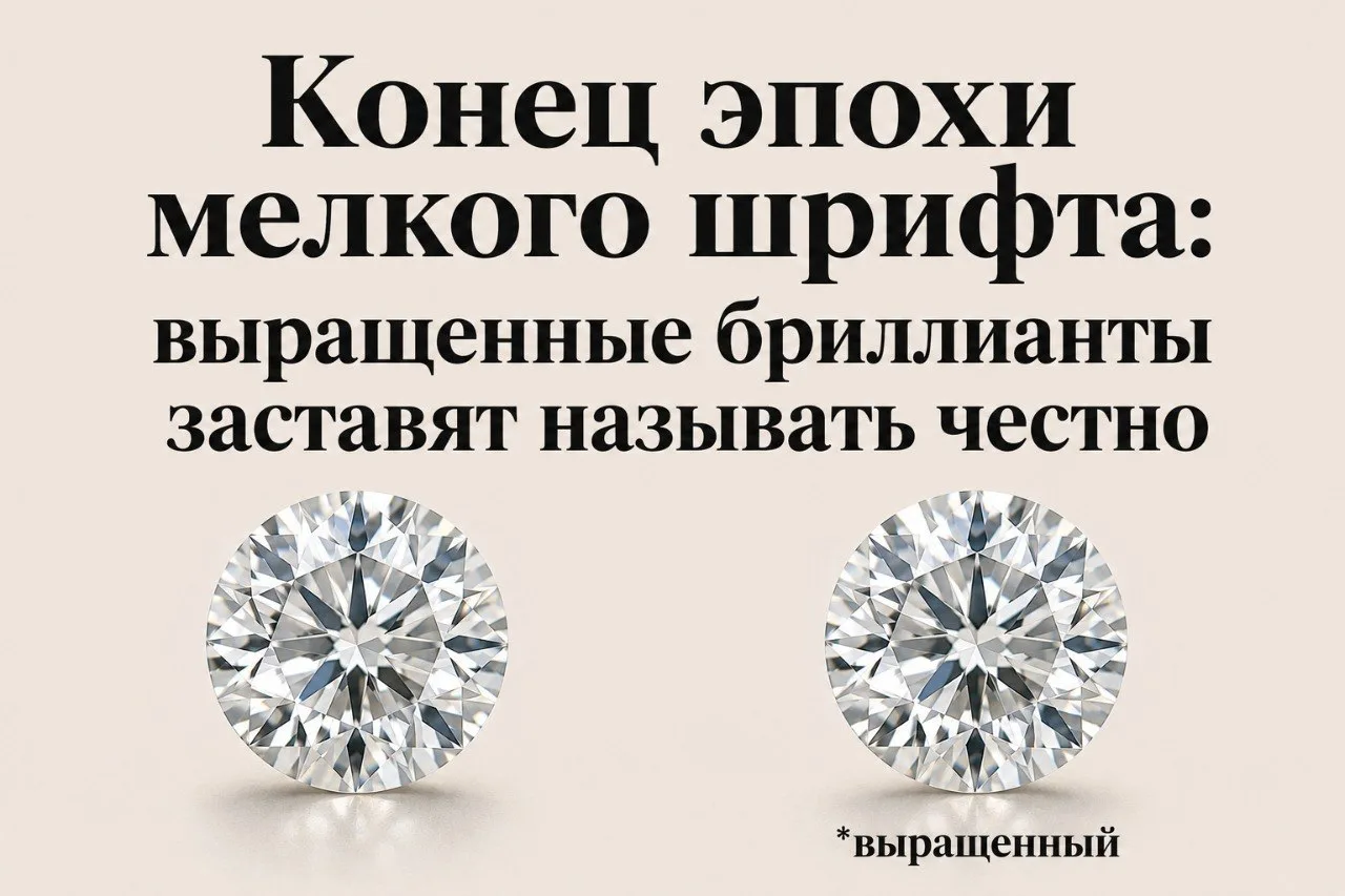 Выращенные бриллианты продаются уже на каждом углу (очень уж соблазняет наценка, во много раз выше, 