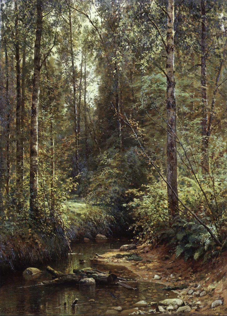 «Лесной ручей», 1882.
