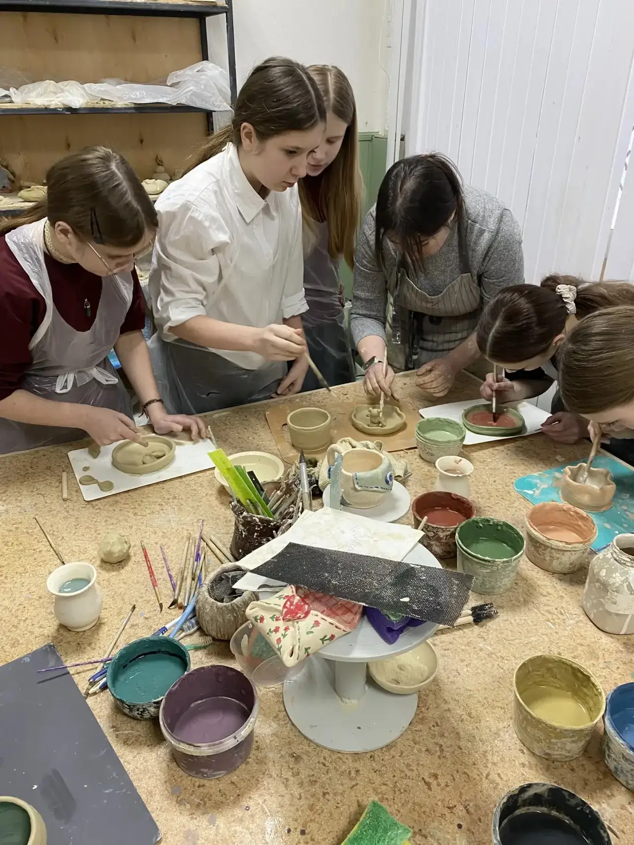 🤲👩‍🎨6 «В» класс вместе с классным руководителем Пащенко Мариной Олеговной постели мастер-класс в Сту