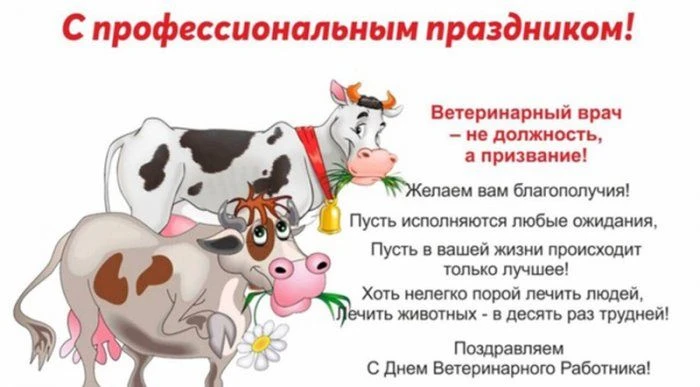 Коллектив ОГАУ "Томское ветобъединение" от всей души поздравляет с профессиональным пра...