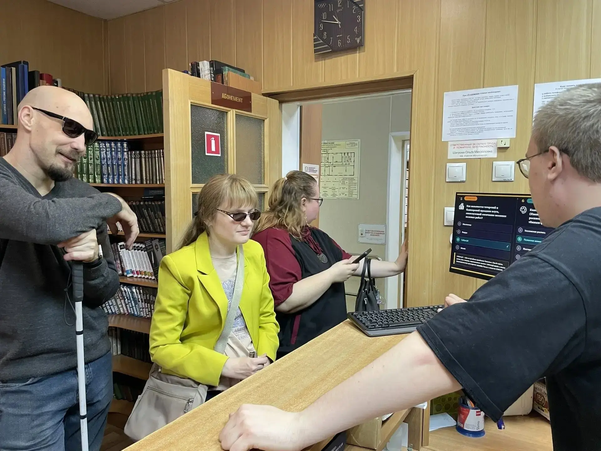 В Специальной библиотеке Кузбасса для незрячих и слабовидящих прошла специальная программа для госте