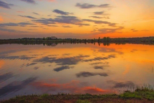 Закат на Филейском карьере Фото: Галина Новинская
