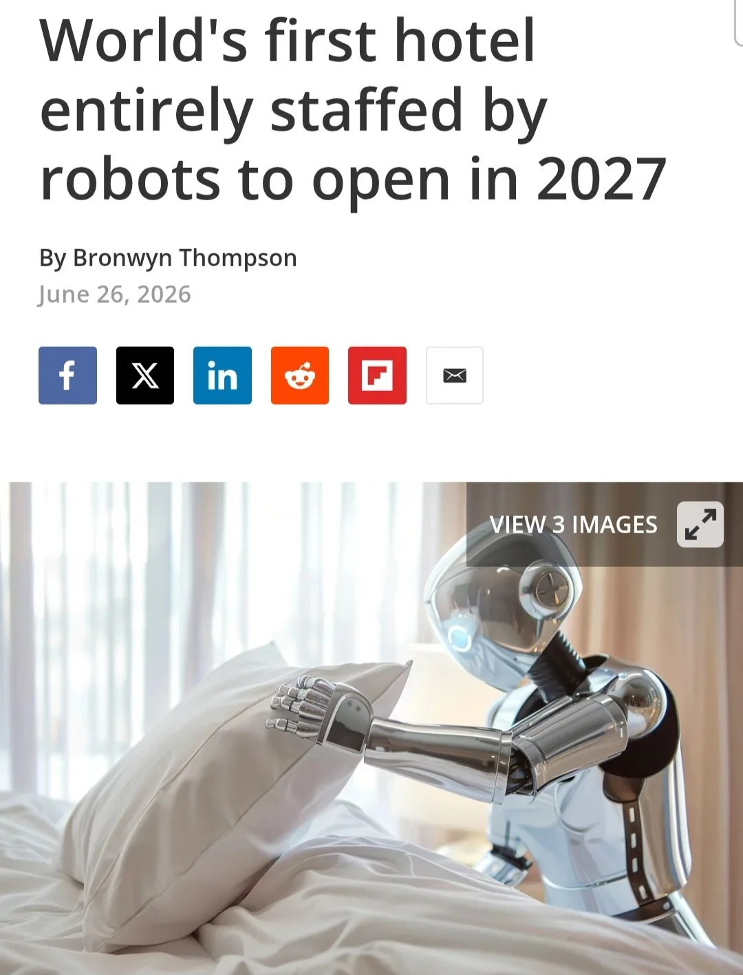 🤖 В Китае запустят первый полностью роботизированный отель