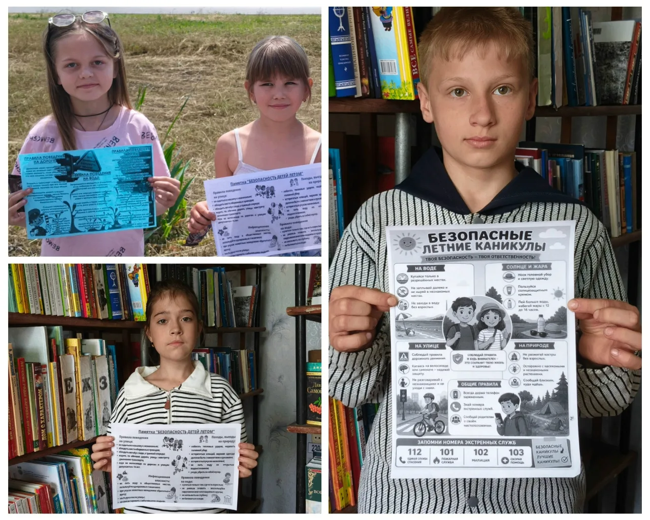 «БЕЗОПАСНЫЕ КАНИКУЛЫ»
В библиотеке-филиале № 14 муниципального бюджетного учреждения «Лутугинская це