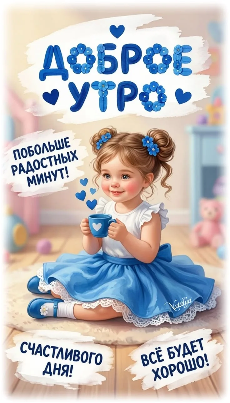 Пусть птичка на хвосте принесёт хорошие новости. Пусть весь день будет полон добра и чу...