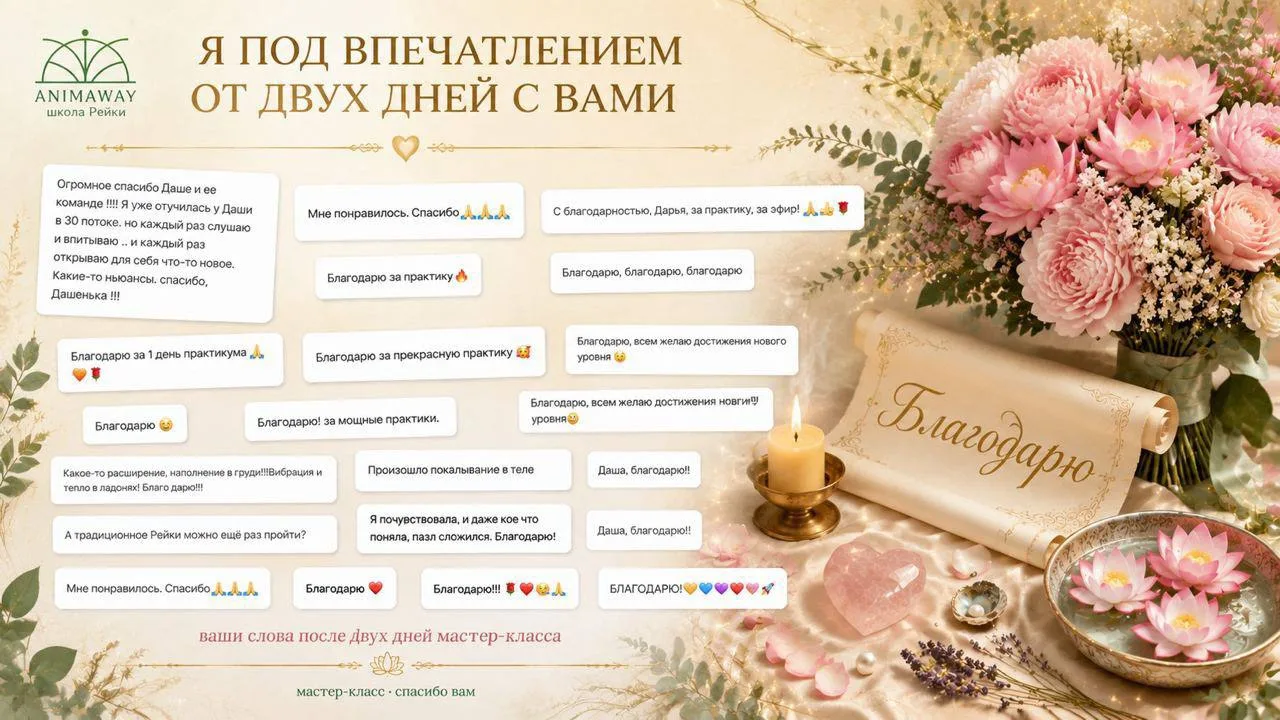 Я под впечатлением от двух дней с вами 💫

Доброе утро, дорогие 🙏

Спасибо всем за тёплые слова и о