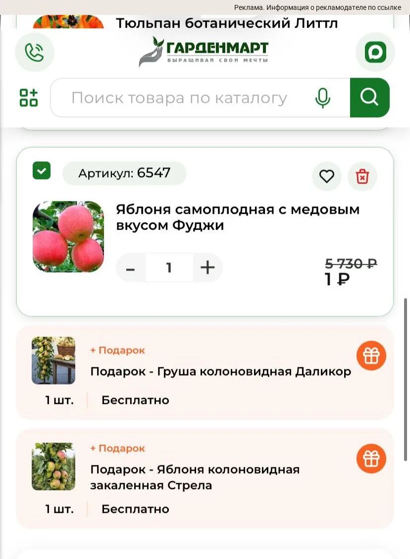 5 саженцев по 1₽😱🔥