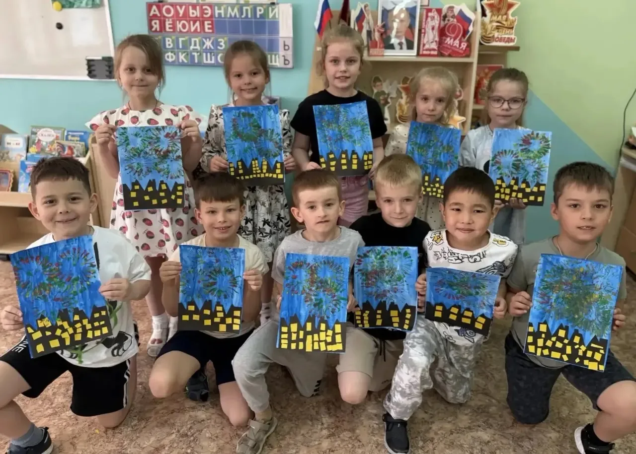 🎨 Маленькие руки — большое уважение к подвигу  В преддверии самого светлого праздника — Дня Победы —