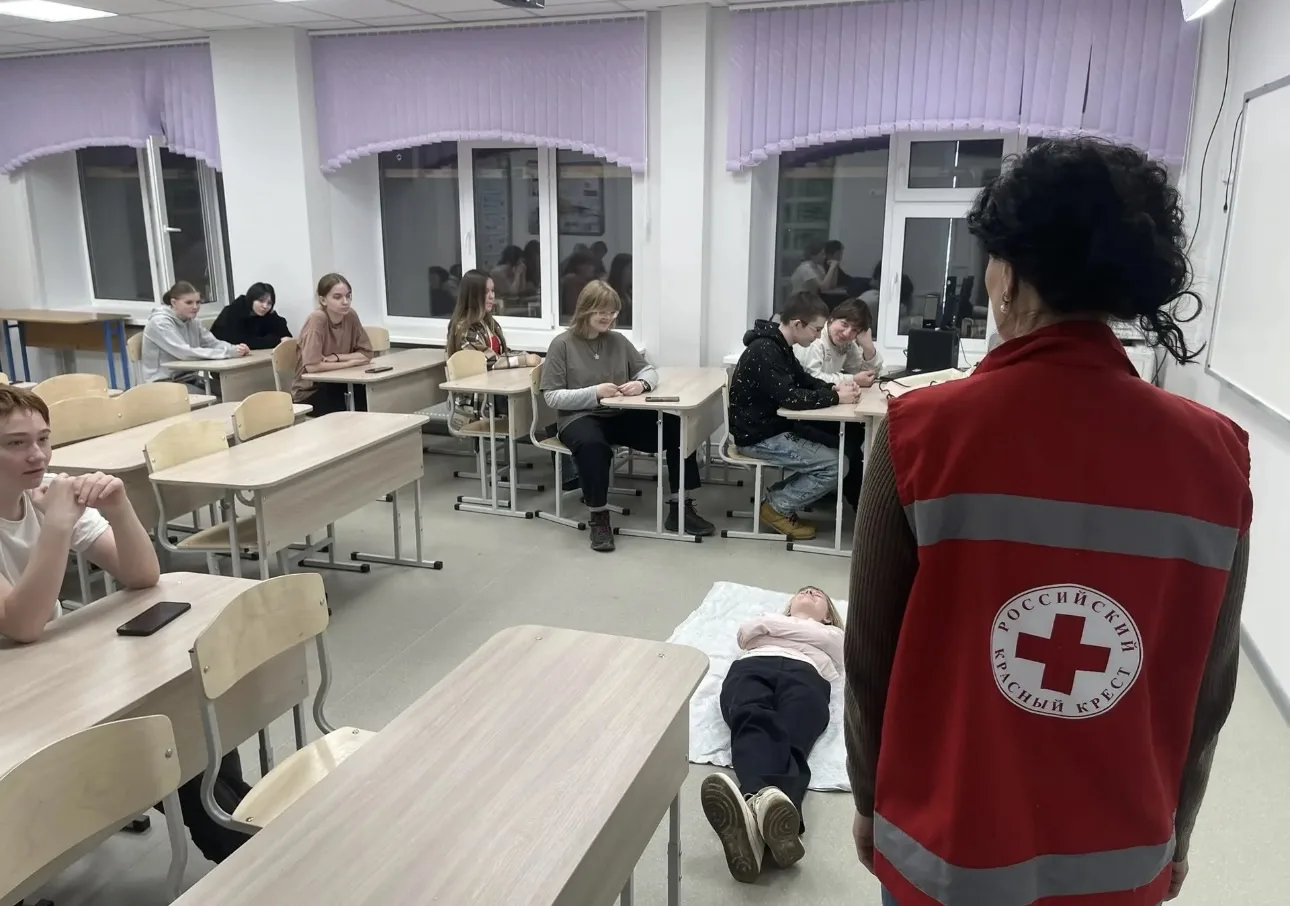 В рамках проведения учебных сборов по основам военной службы, учащиеся 8-ых классов стали участникам
