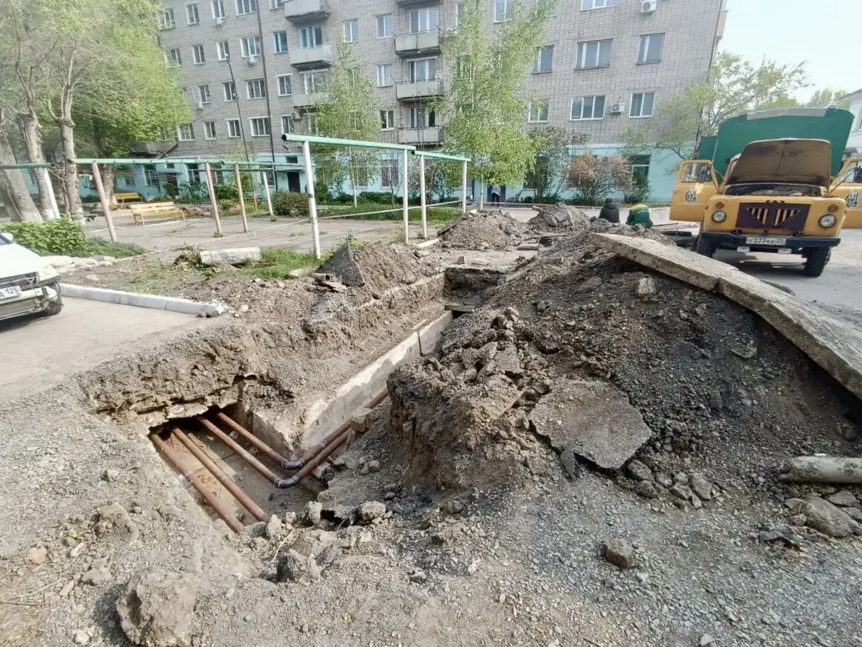 🔧Спасский филиал Примтеплоэнерго продолжает замену тепловых сетей в рамках подготовки к следующему о
