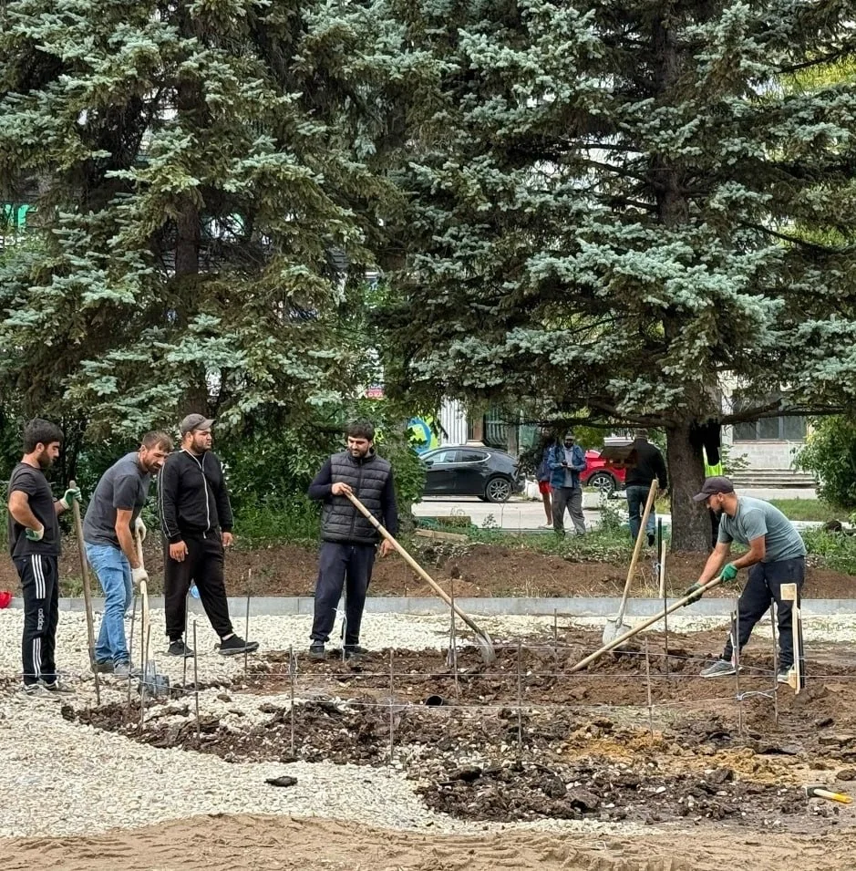 Благоустройство сквера «Голубые ели» в Новокуйбышевске: что сделано на сегодняшний день