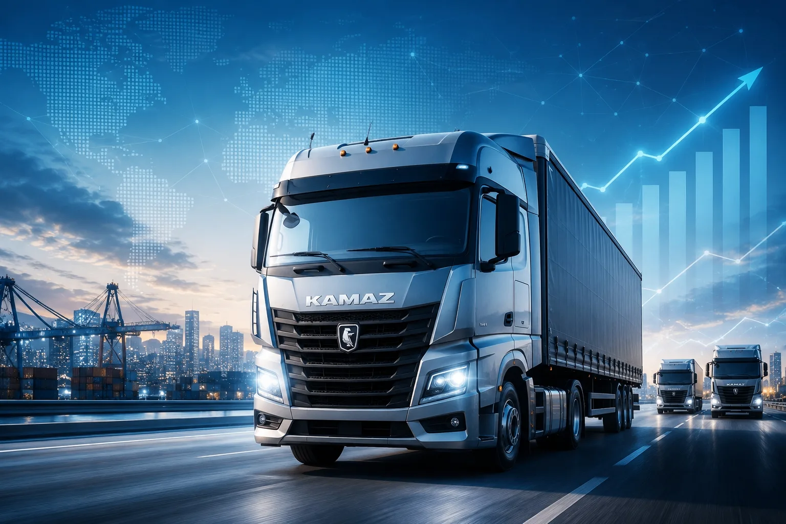 🚛 КАМАЗ продолжает удерживать лидерство на российском рынке тяжелых грузовиков. По итогам первого п