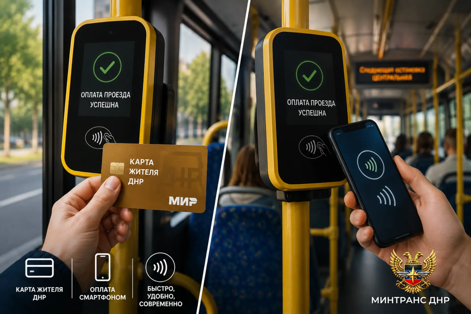 💳 Продолжаем развивать систему безналичной оплаты проезда в общественном транспорте Ре...
