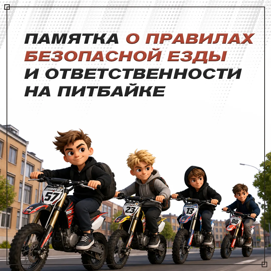 Чем опасна езда на питбайке? 🏍