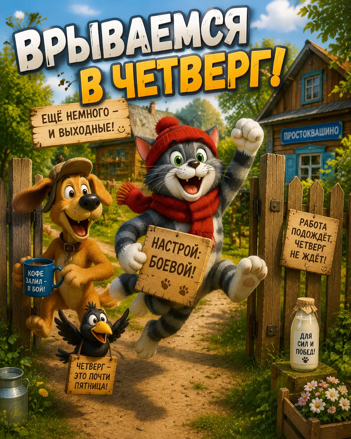 Врываемся в четверг

❤️😍🔥👍 — ставьте реакции, пересылайте друзьям и близким 
                 
💌