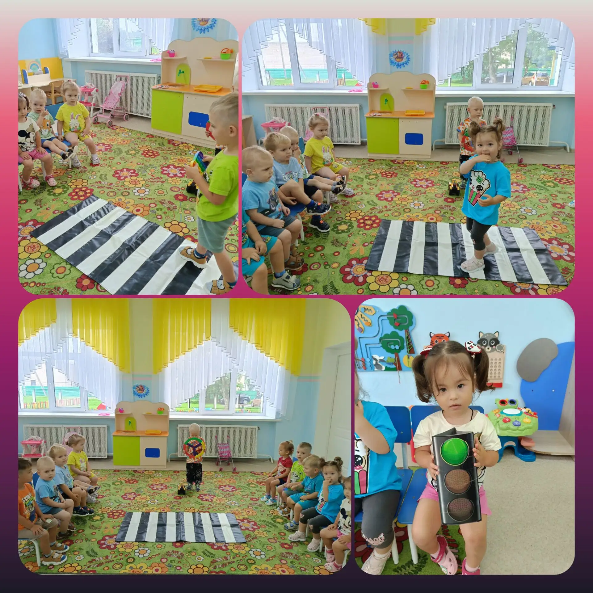 В группе "Радуга" прошло занятие по правилам дорожного движения .