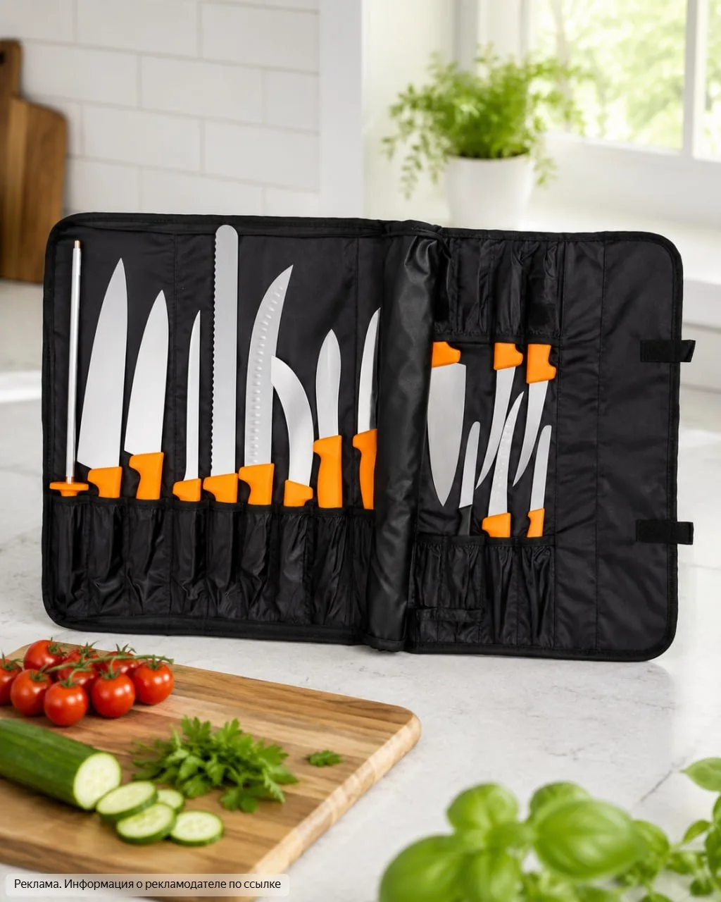 🔪 Когда для каждого продукта есть свой нож

В наборе 16 предметов: ножи для мяса, филе, колбасы, сы