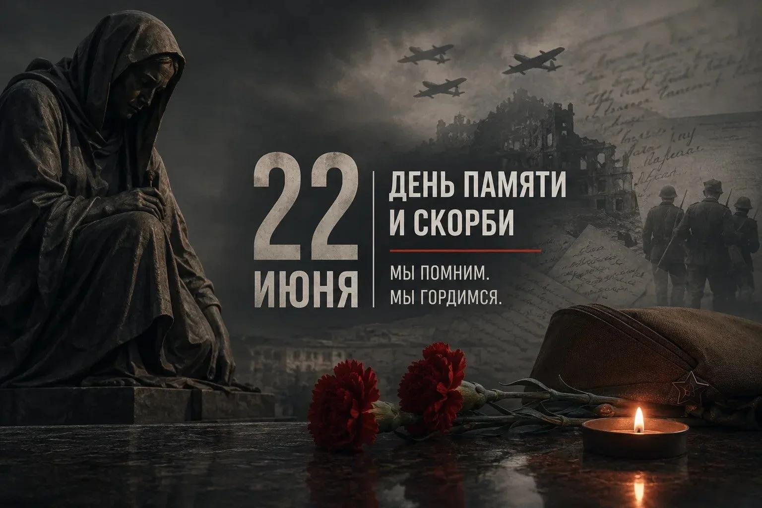 🕯️ ДЕНЬ ПАМЯТИ И СКОРБИ: АФИША МЕРОПРИЯТИЙ

22 июня — одна из самых трагических дат в истории нашей