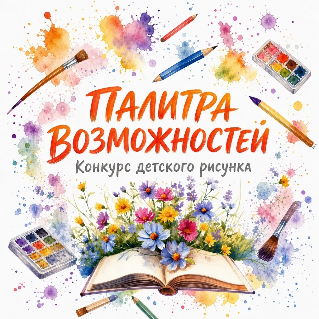 🎨 КОНКУРС ДЕТСКОГО РИСУНКА «ПАЛИТРА ВОЗМОЖНОСТЕЙ»