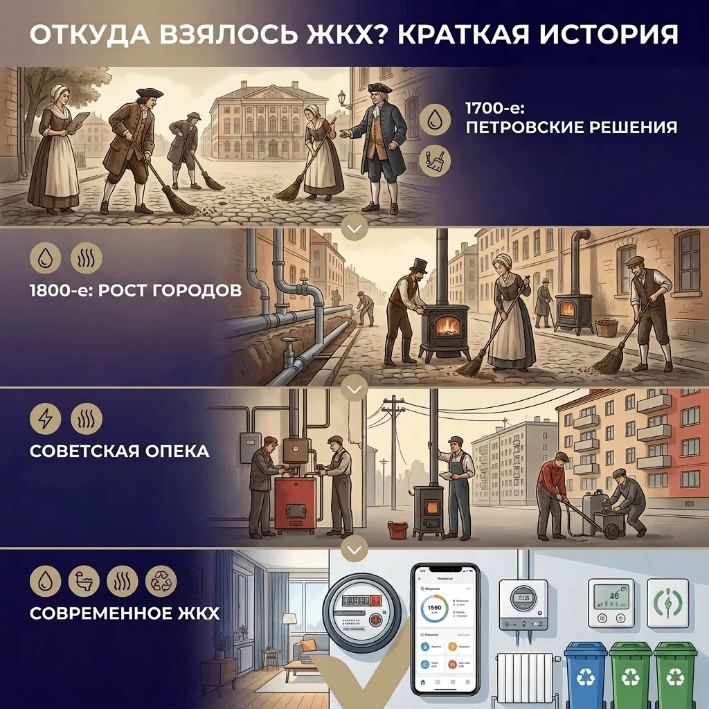 🏛️ ОТКУДА ВЗЯЛОСЬ ЖКХ? КРАТКАЯ ИСТОРИЯ ВЕЛИКОГО КОМФОРТА!