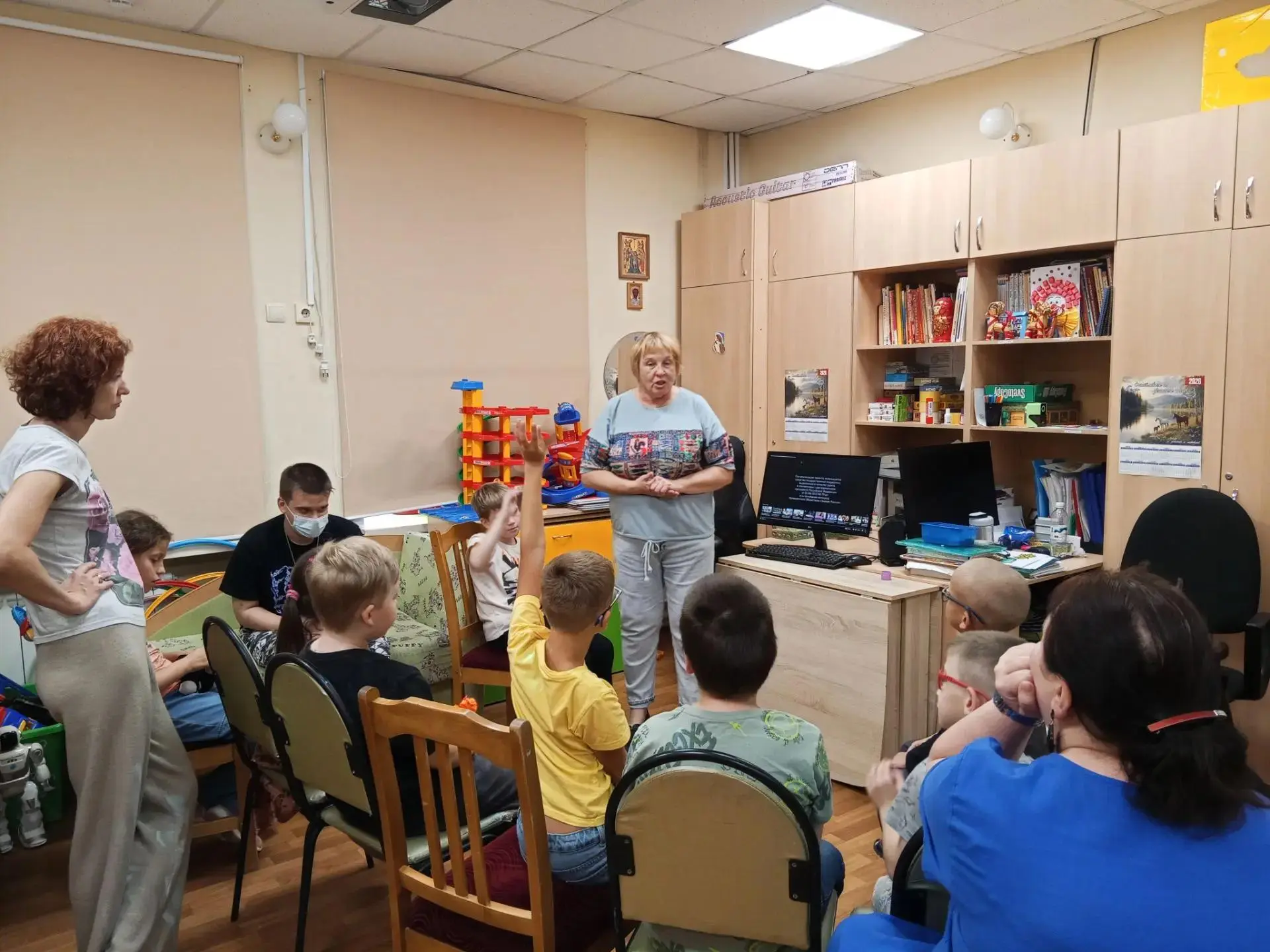 В рамках мероприятий по профилактике пожаров в РЦ "Лювена" для ребят было проведено обу...
