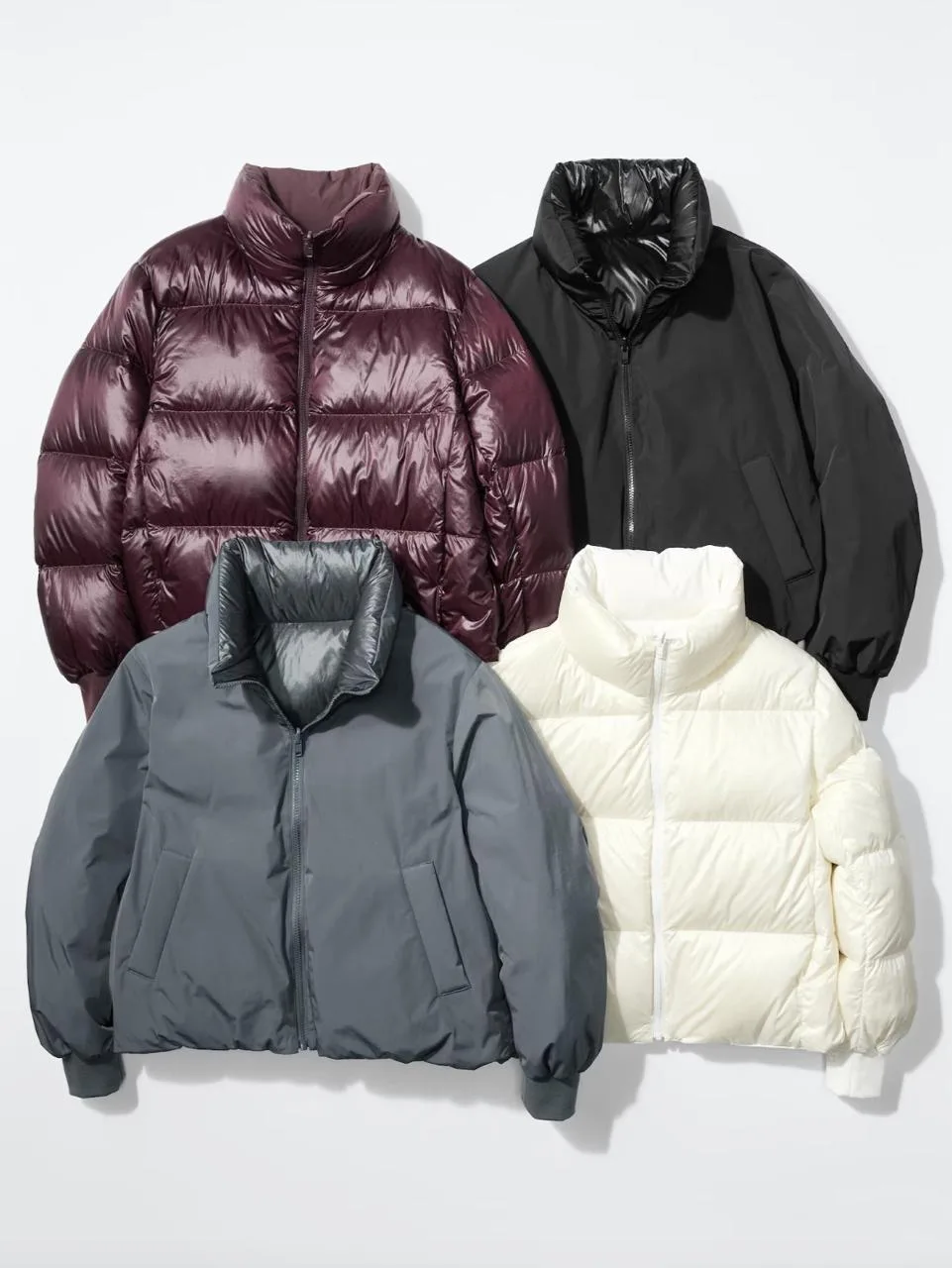 Унисекс двухстронние пуховики от UNIQLO