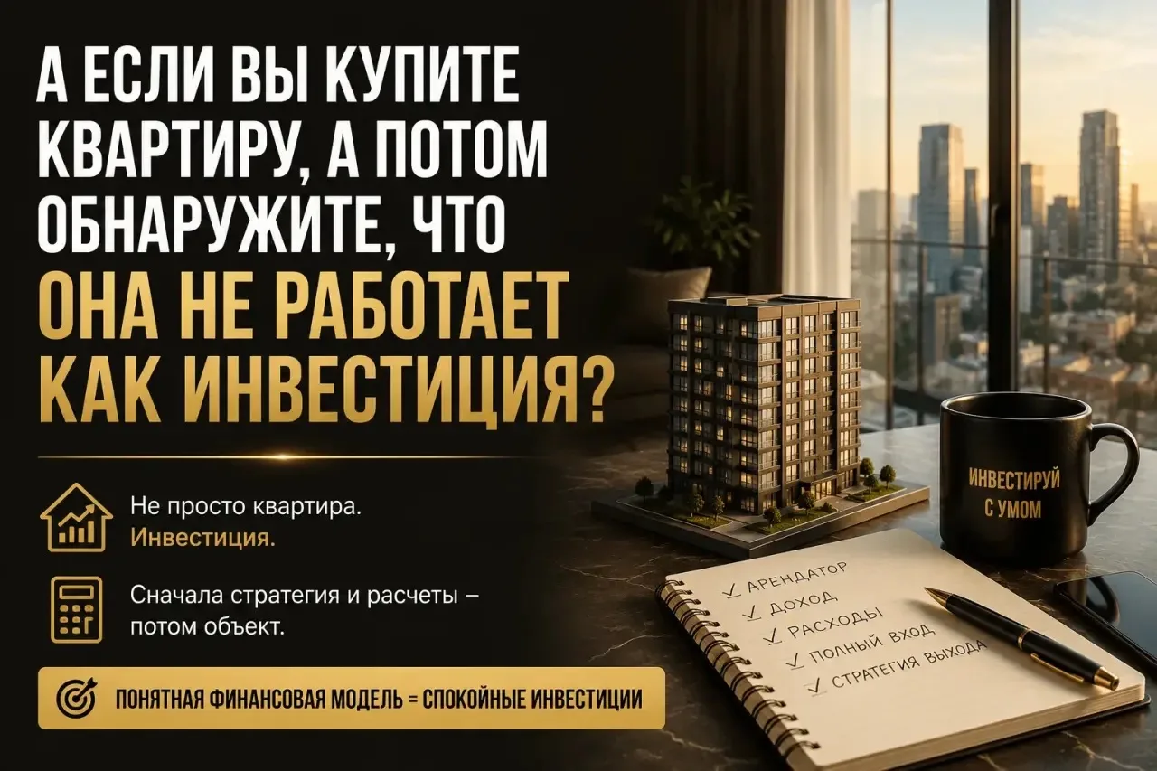 📍 А если вы купите квартиру, а потом обнаружите, что она не работает как инвестиция?