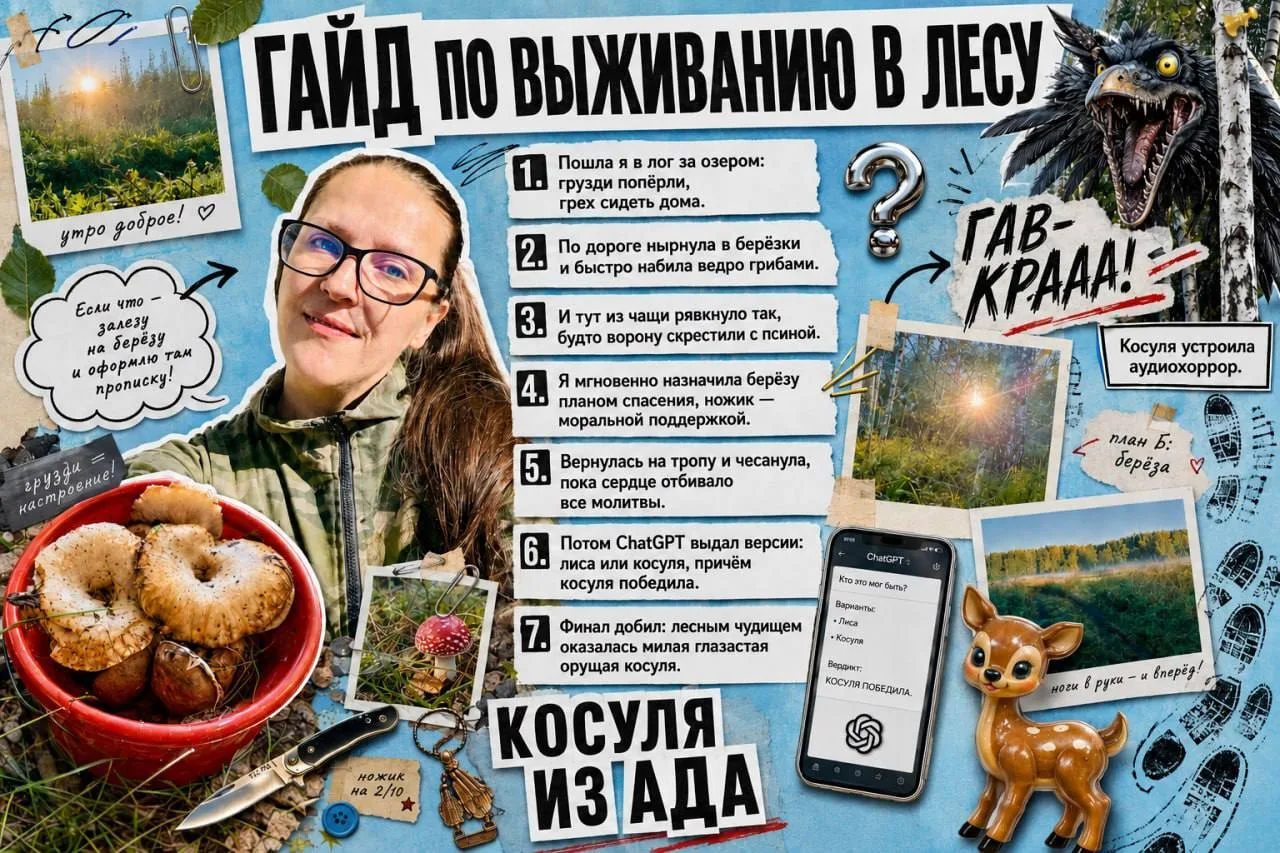 Адский сторителлинг. Грузди, лесное чудище и промпт!