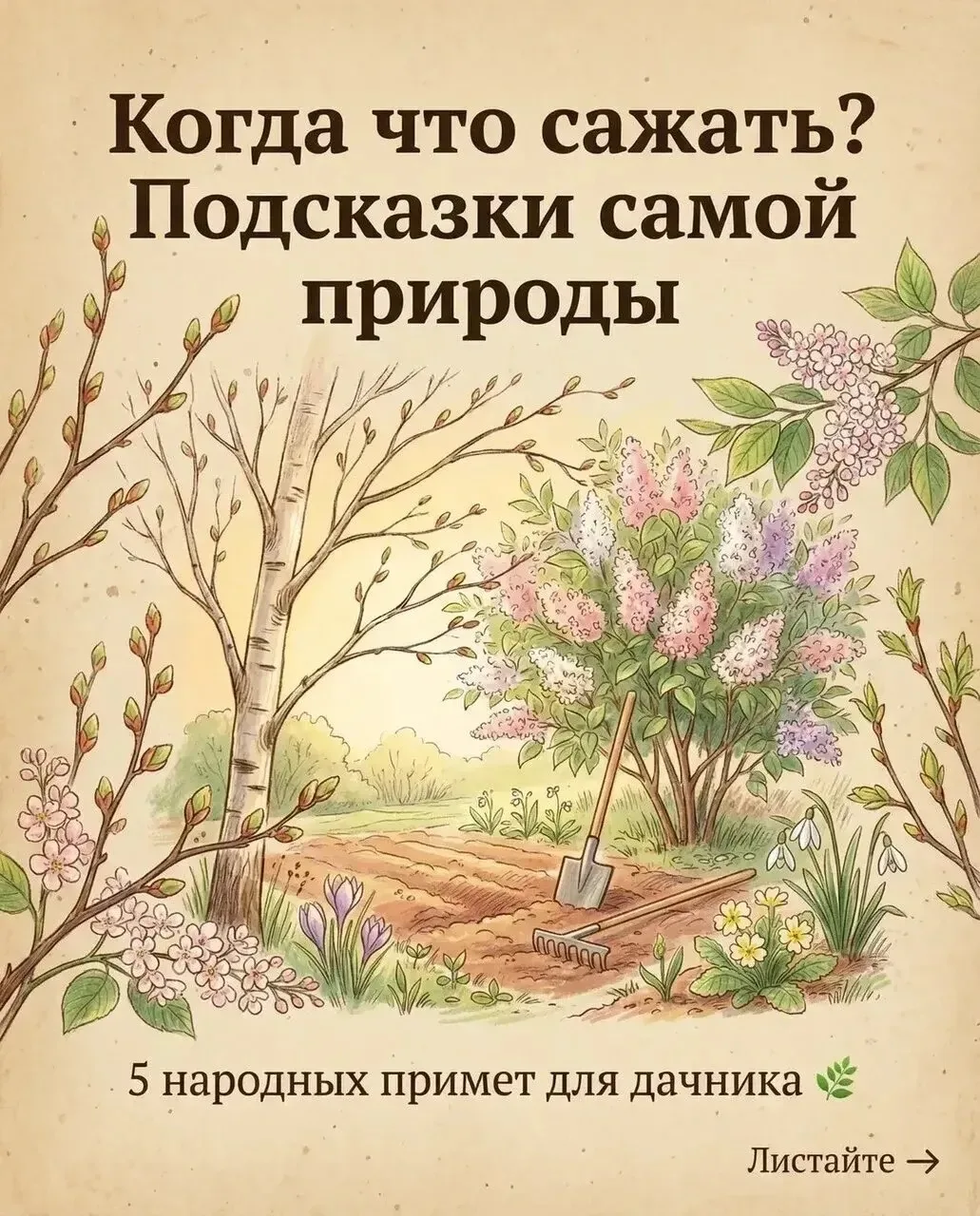 A вы знали, что приpoда сама подсказывает когда сажать? 🌸