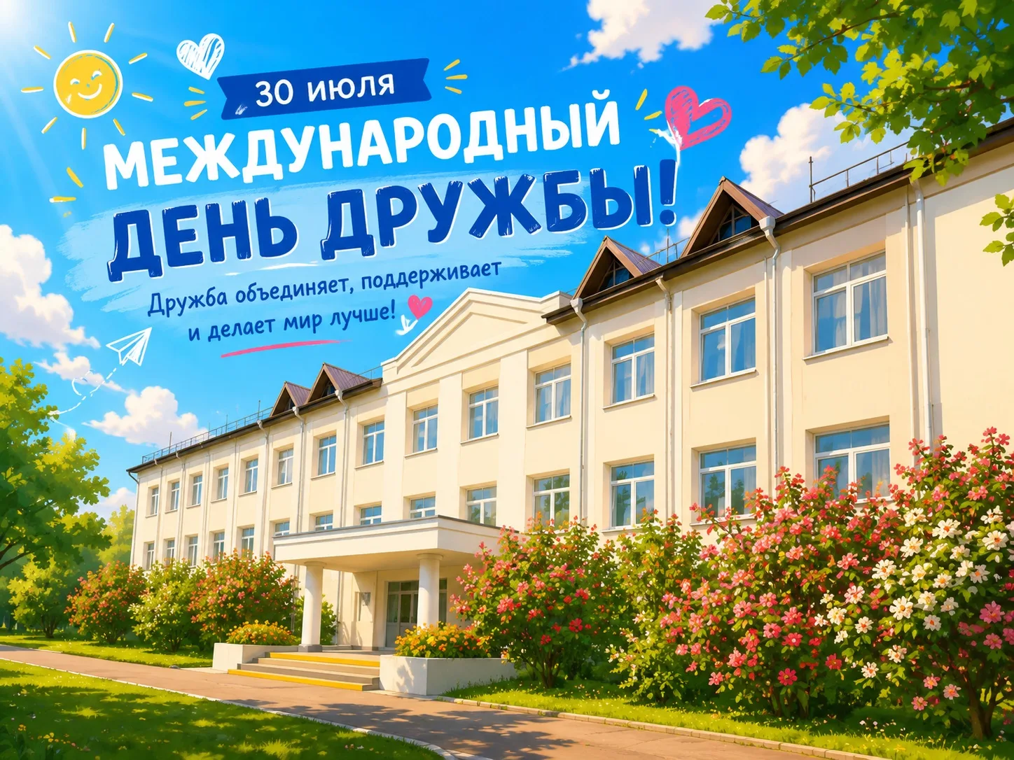 📌 30 июля — Международный день дружбы!

🤩 Дружба — это волшебная сила, объединяющая людей разных в
