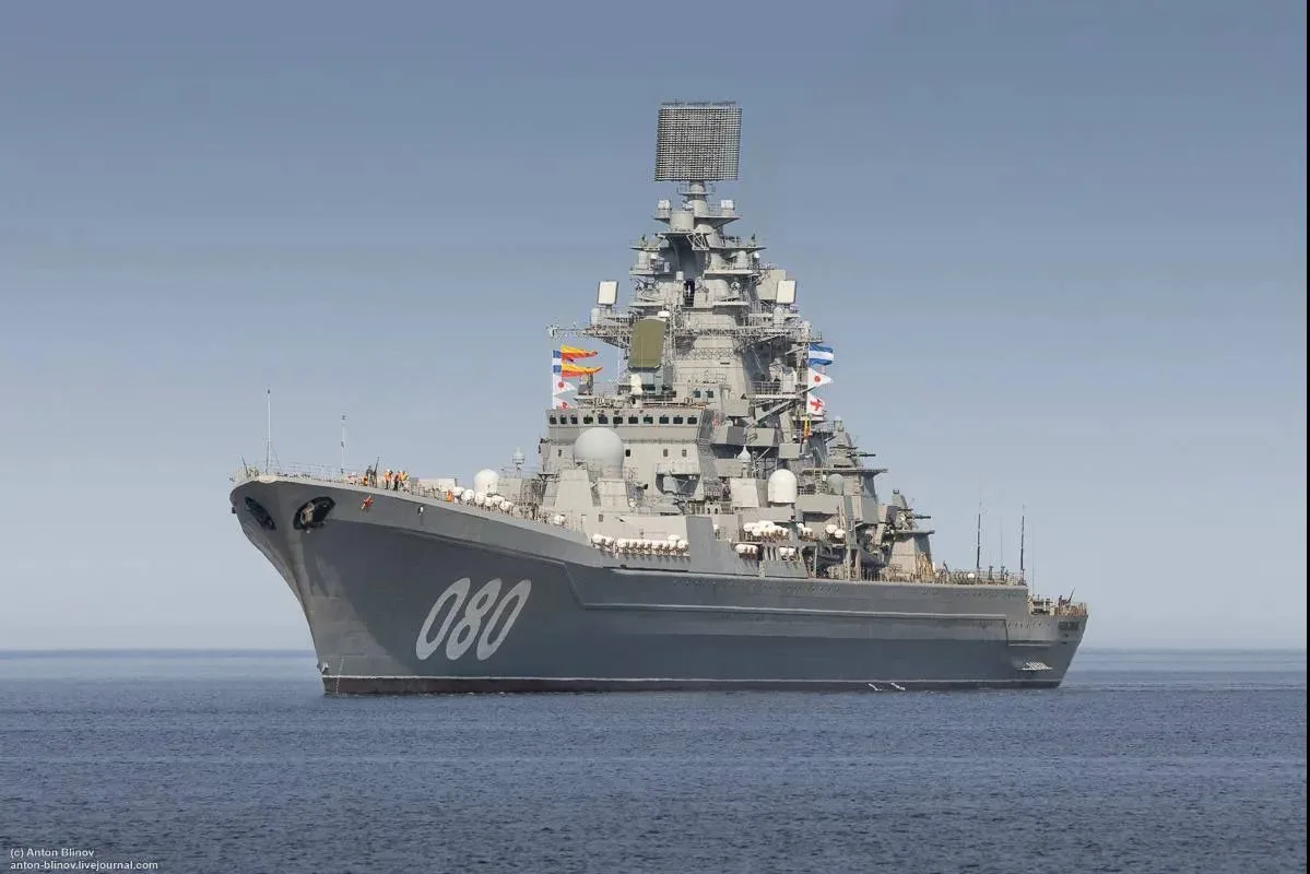 Тяжелый атомный ракетный крейсер 1-го ранга «Адмирал Нахимов» проекта 11442М (080) ВМФ ...