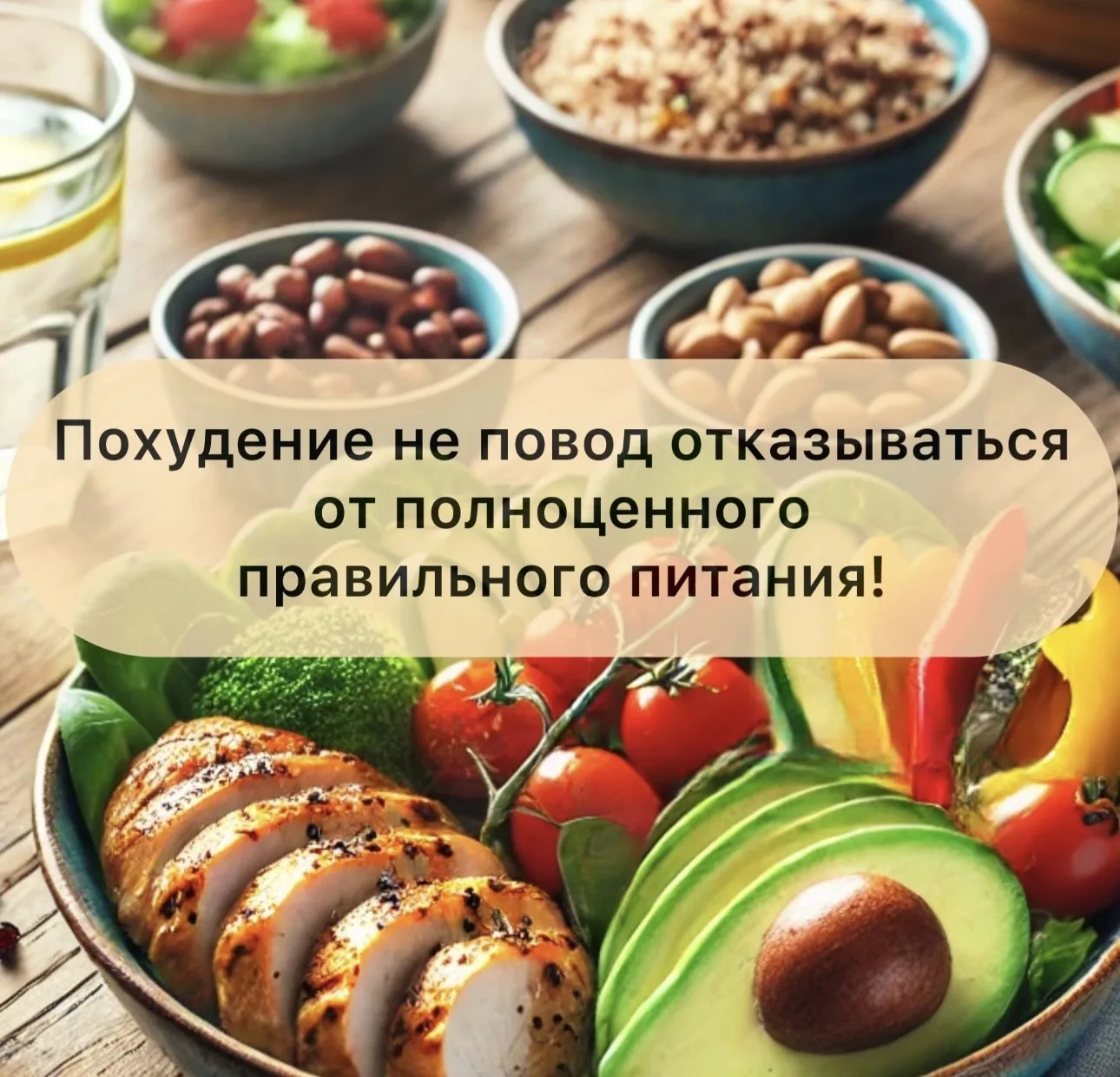 ✅Похудение не повод отказываться от полноценного правильного питания!