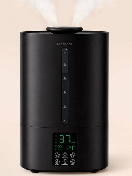 💧Увлажнитель воздуха Jet Black 6L, 6 л, ультразвуковой, черный