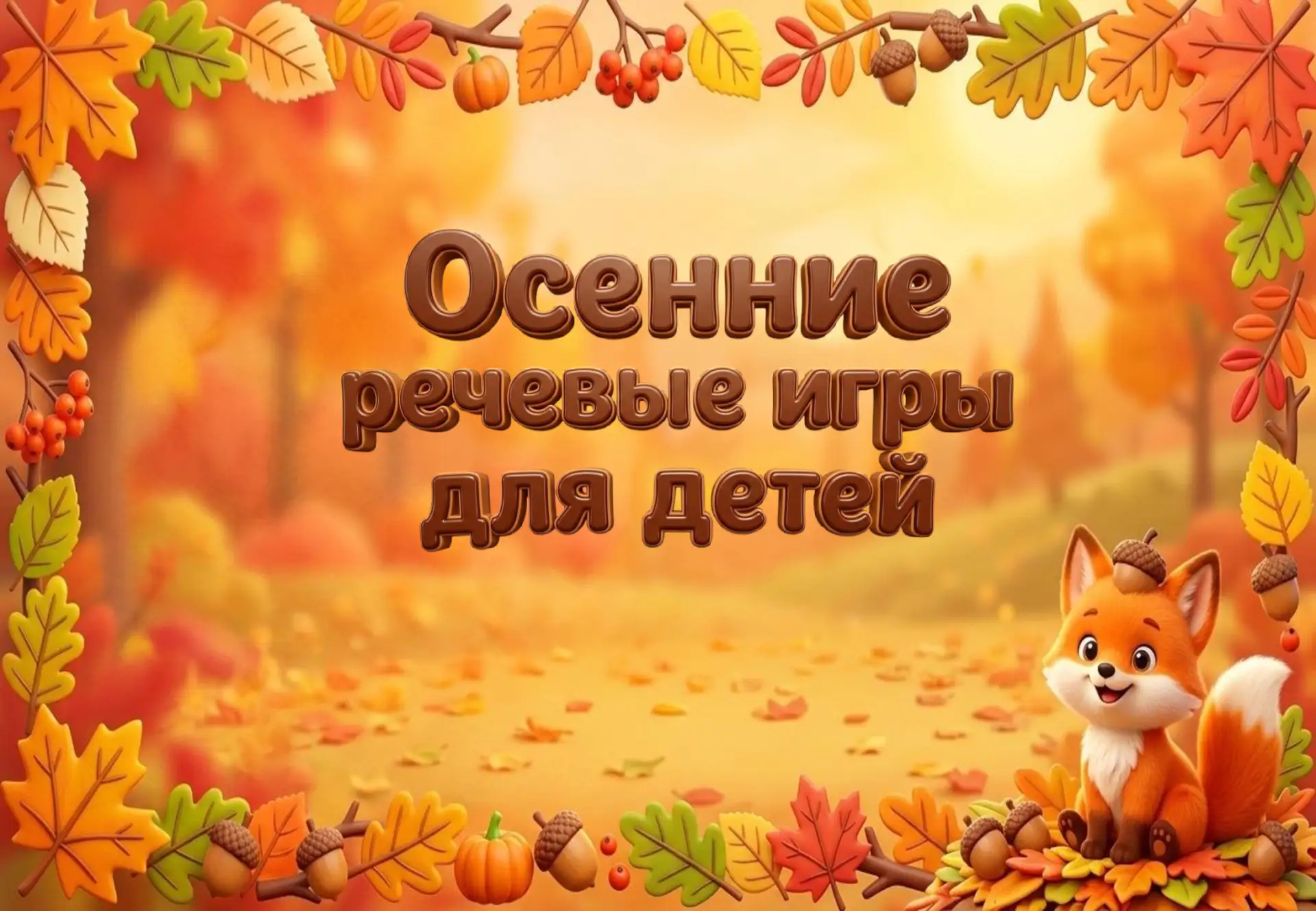 Скоро осень🍂🌾 И это прекрасный повод поиграть с детьми в тематические развивающие игр...
