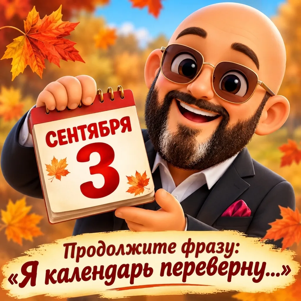 🎶 Есть у 3 сентября одна забавная особенность — стоит только перевернуть календарь, ка...
