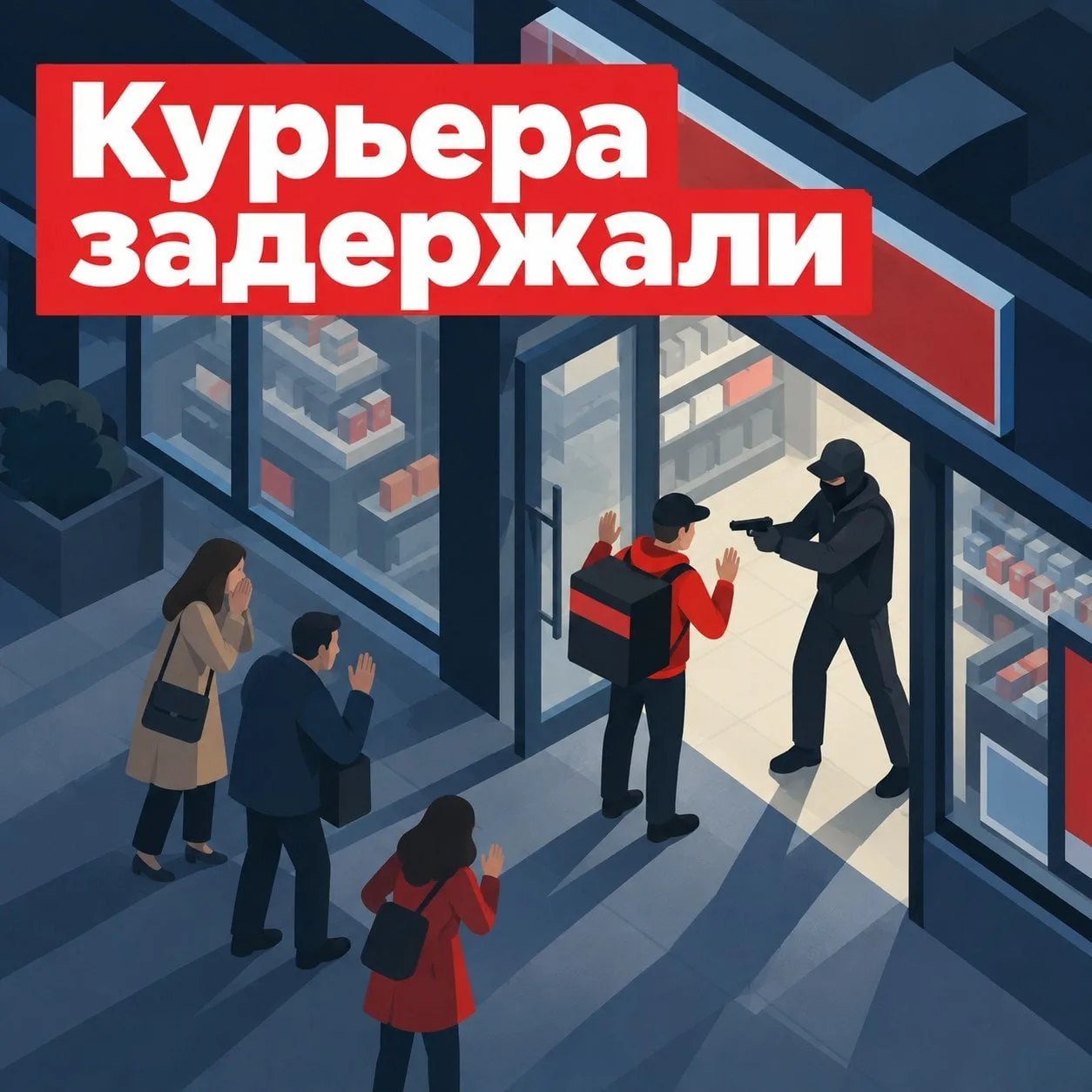 В районе произошли инциденты с участием курьера, у которого при себе был травматический...