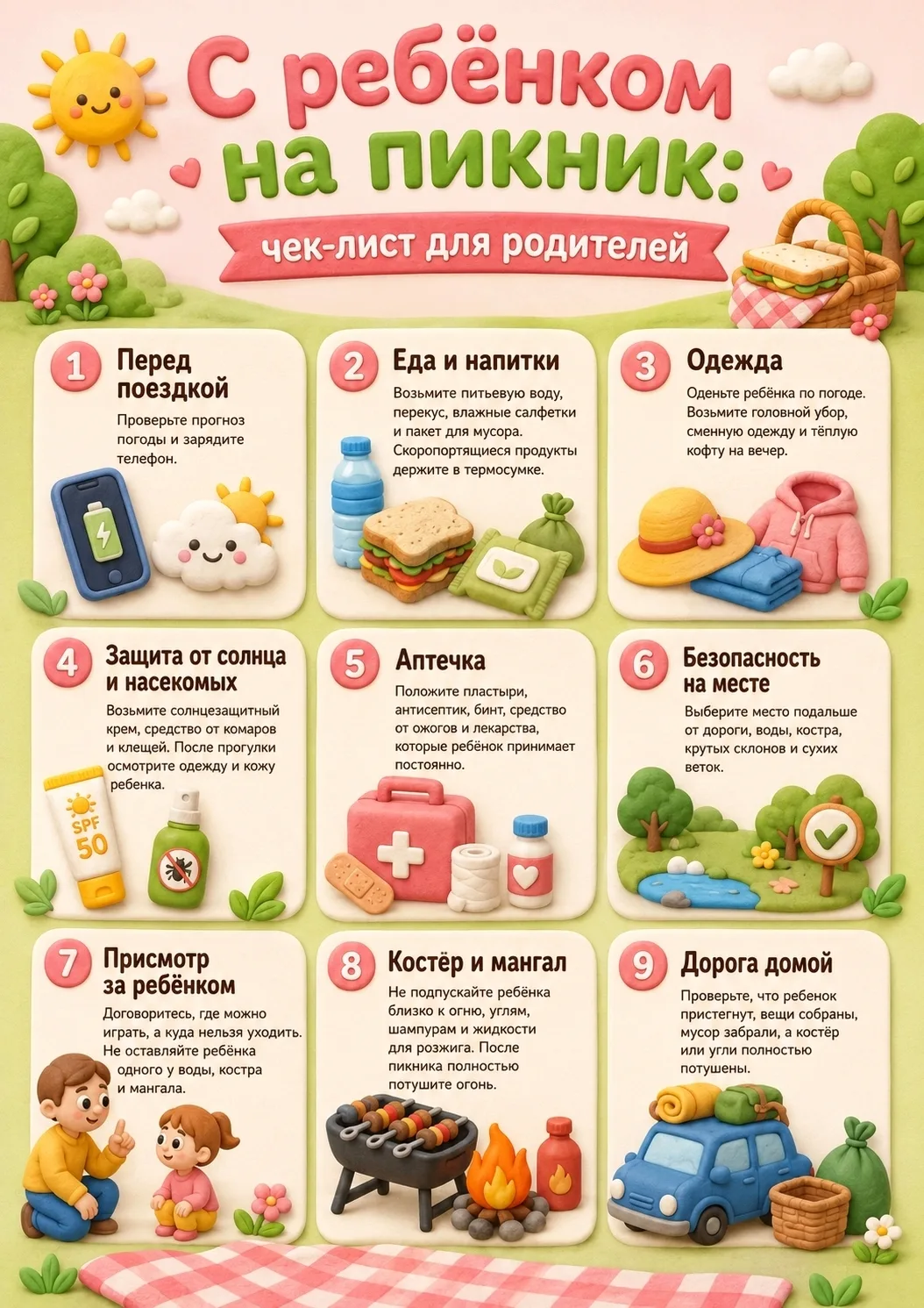 ☀️ Пятница! Кажется, идеальный день, чтобы спланировать семейный отдых на природе.