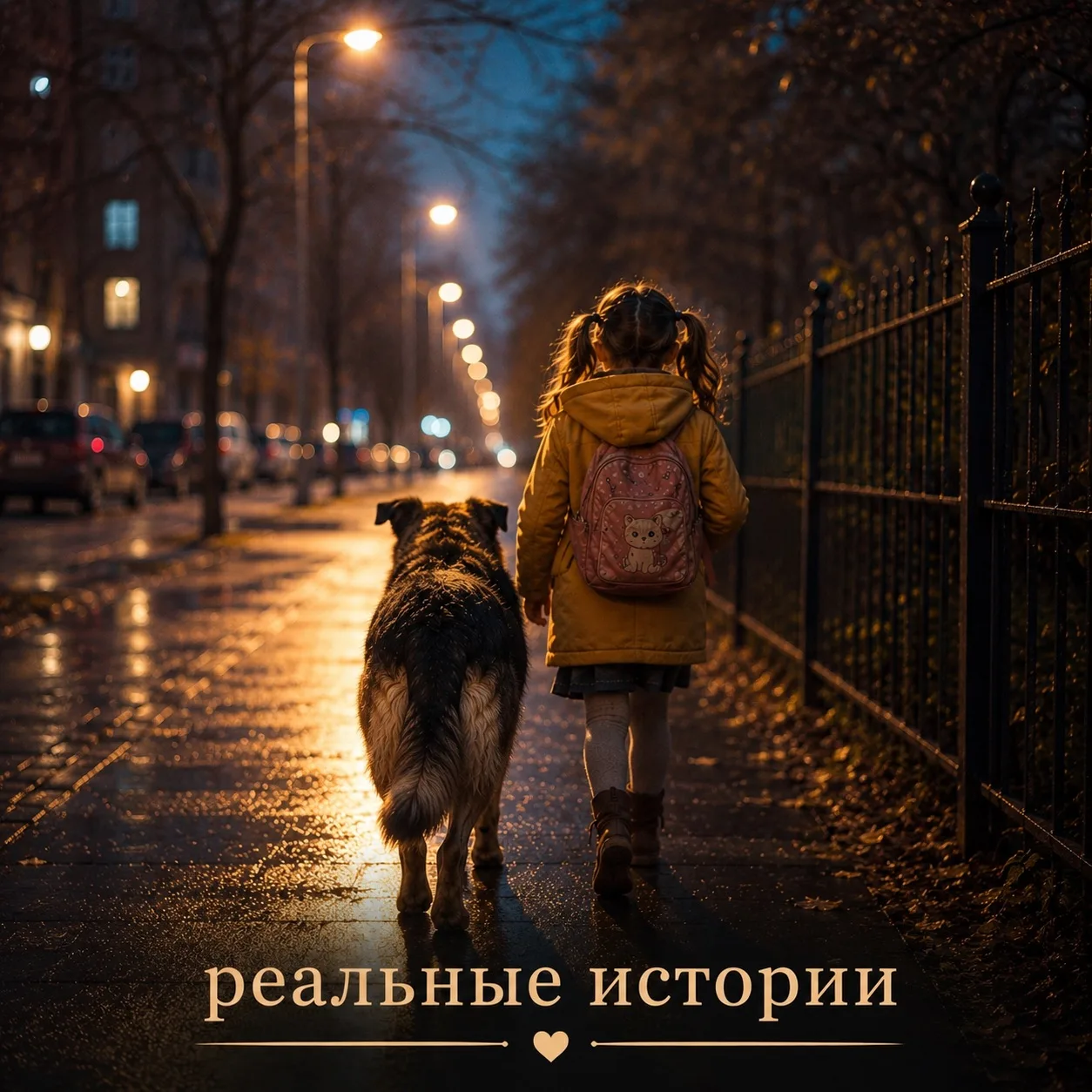 Бездомный пёс каждый вечер провожал маленькую девочку домой… Только спустя годы мама узнала, почему 