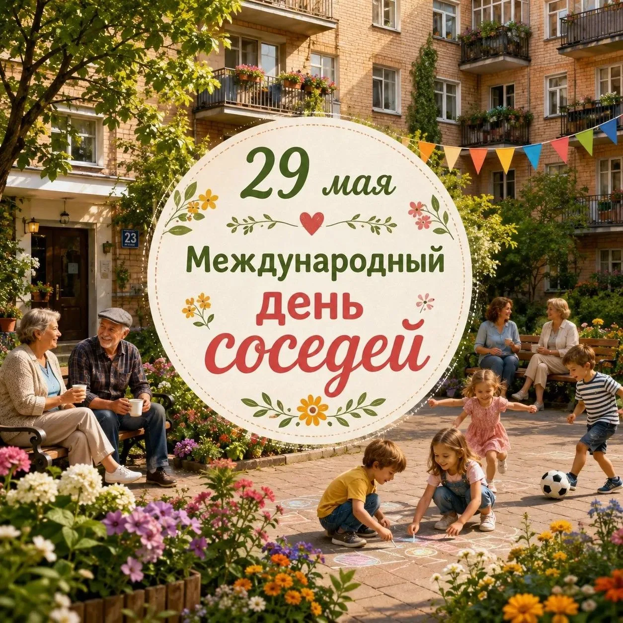 29 мая -  XII Всероссийская акции «Международный день соседей».