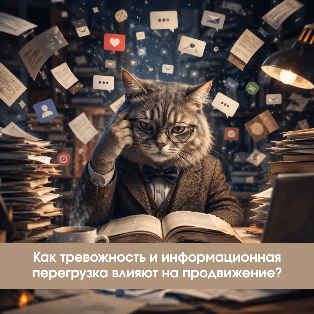 🧠 Как тревожность и информационная перегрузка влияют на продвижение?