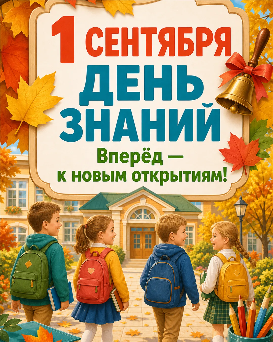 Поздравляю всех с 1 сентября!