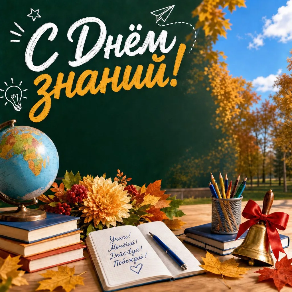 🎒 С 1 сентября! С Днём знаний! 🍂Лето пролетело незаметно, но впереди нас ждёт самый и...