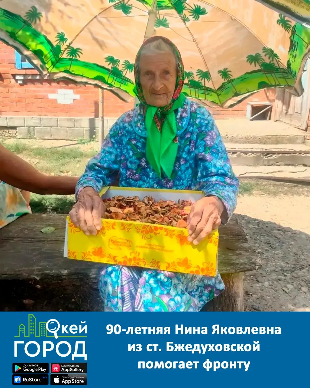 90-летняя Нина Яковлевна Лискун из Бжедуховской помогает фронту

В июле у серебряного волонтёра был 